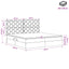 Seng med opbevaring og madras Sort 200 x 200 cm Stof