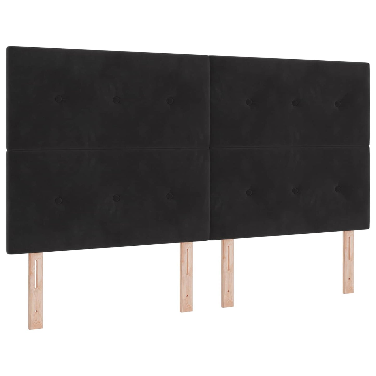 LED opbevarings seng med madras Sort 180 x 200 cm Stof