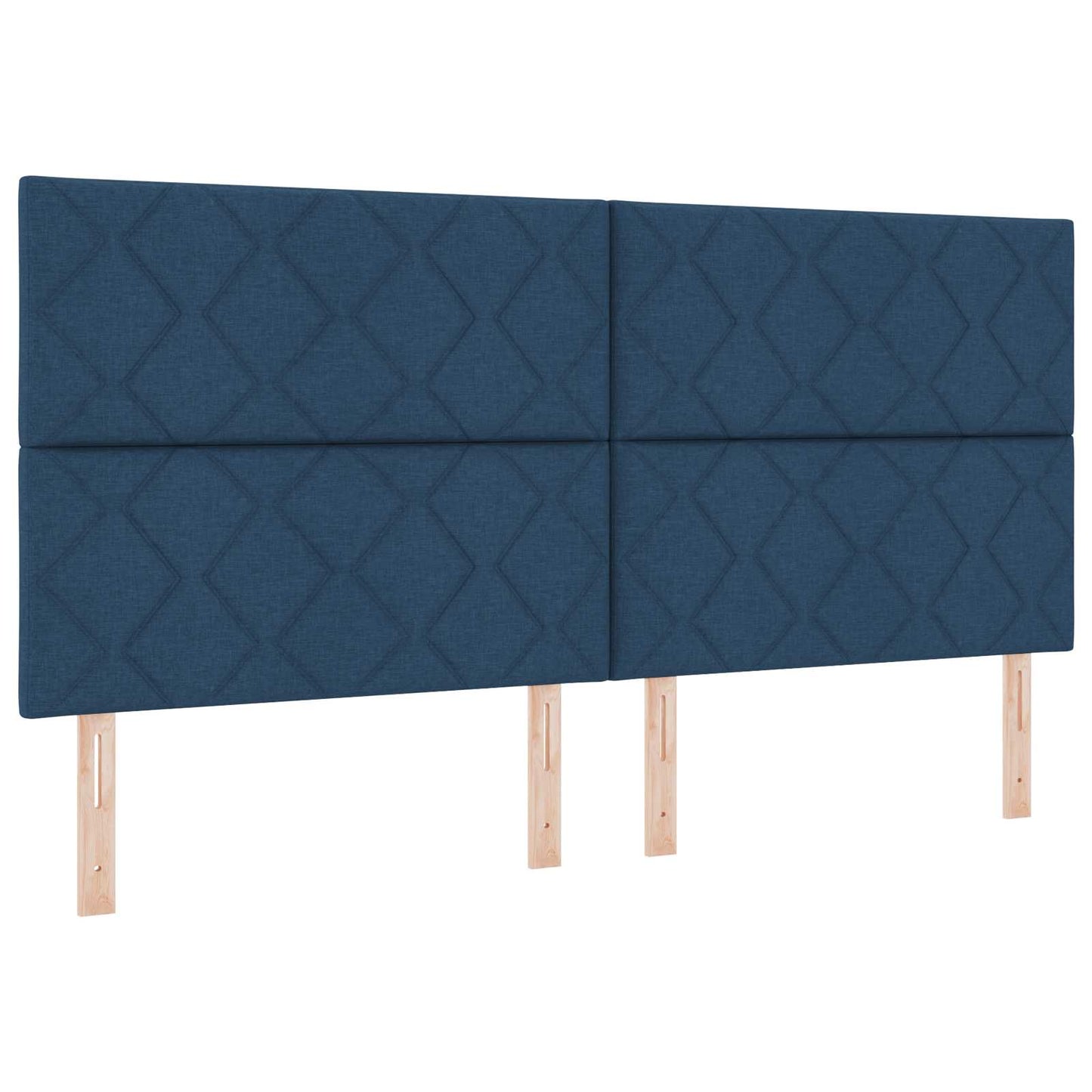 LED opbevarings seng med madras Blå 200 x 200 cm Stof