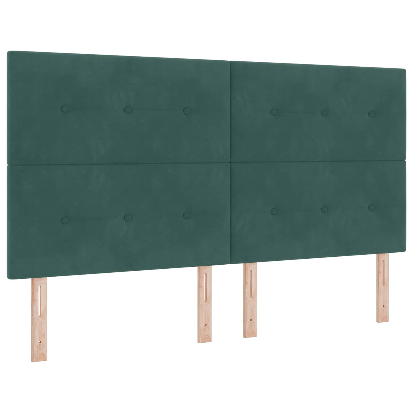 LED opbevarings seng med madras Mørkegrøn 180 x 200 cm Fløjl