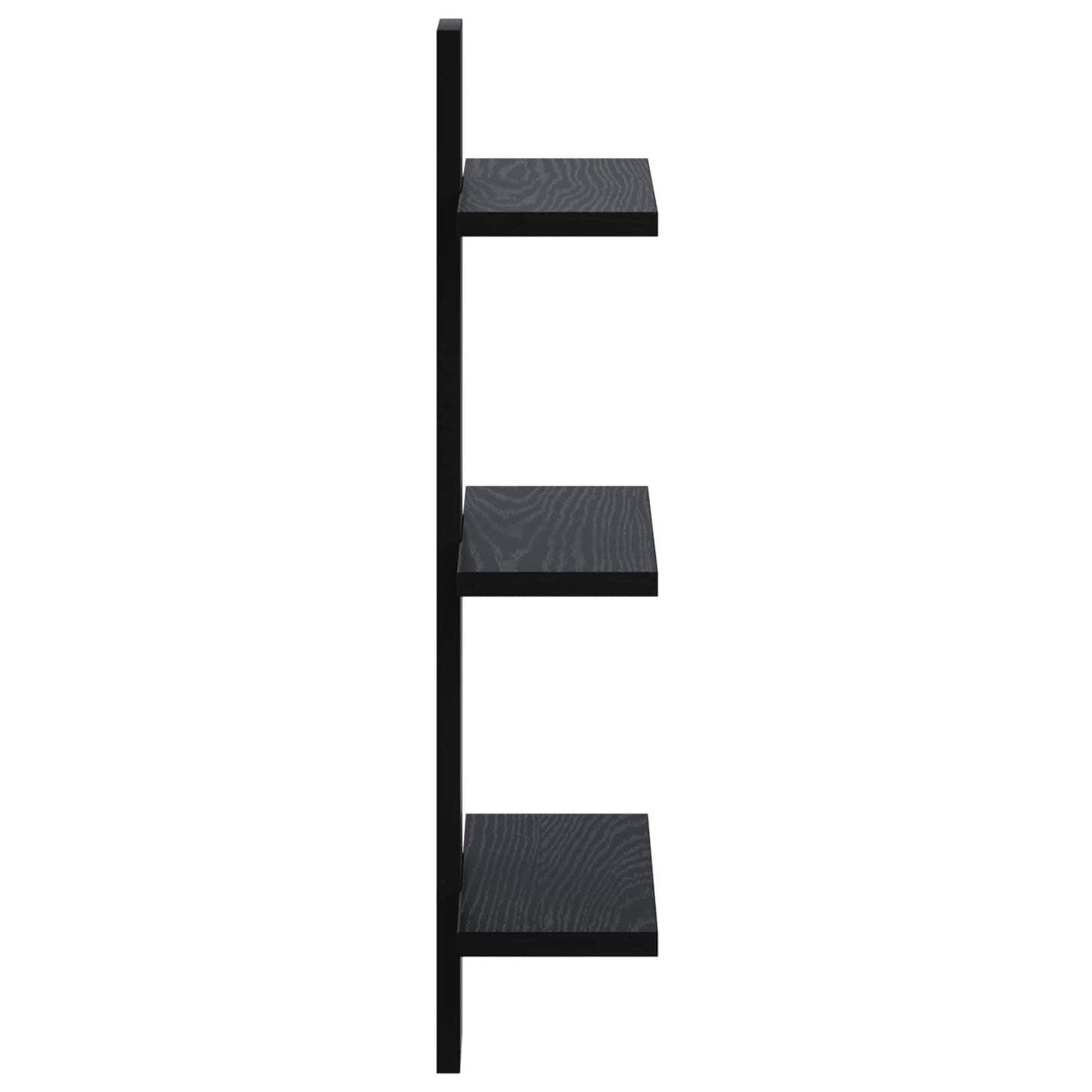 Væghylde Sort eg 30 x 13,5 x 64,5 cm Konstrueret træ