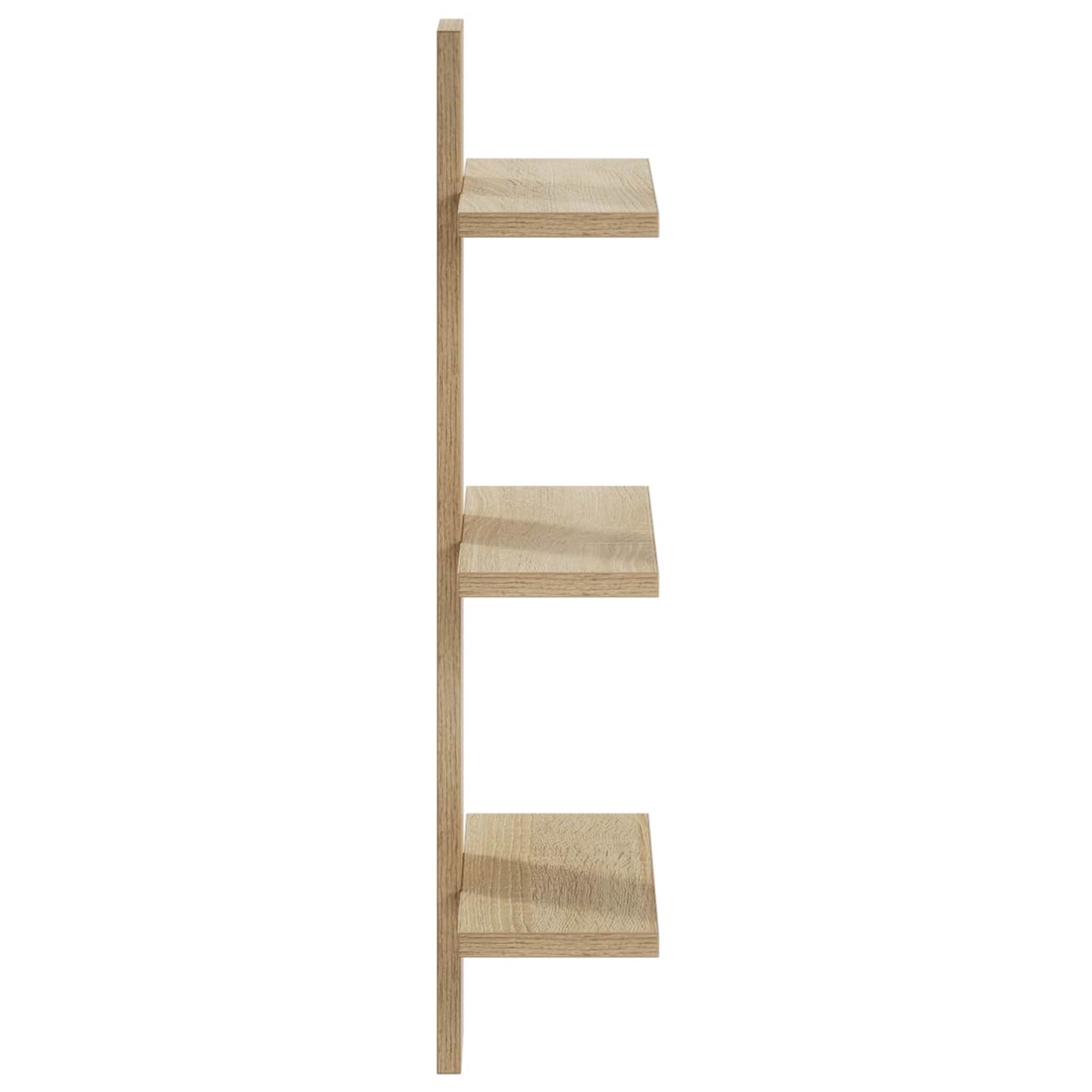 Væghylde Sonoma-eg 30 x 13,5 x 64,5 cm Konstrueret træ
