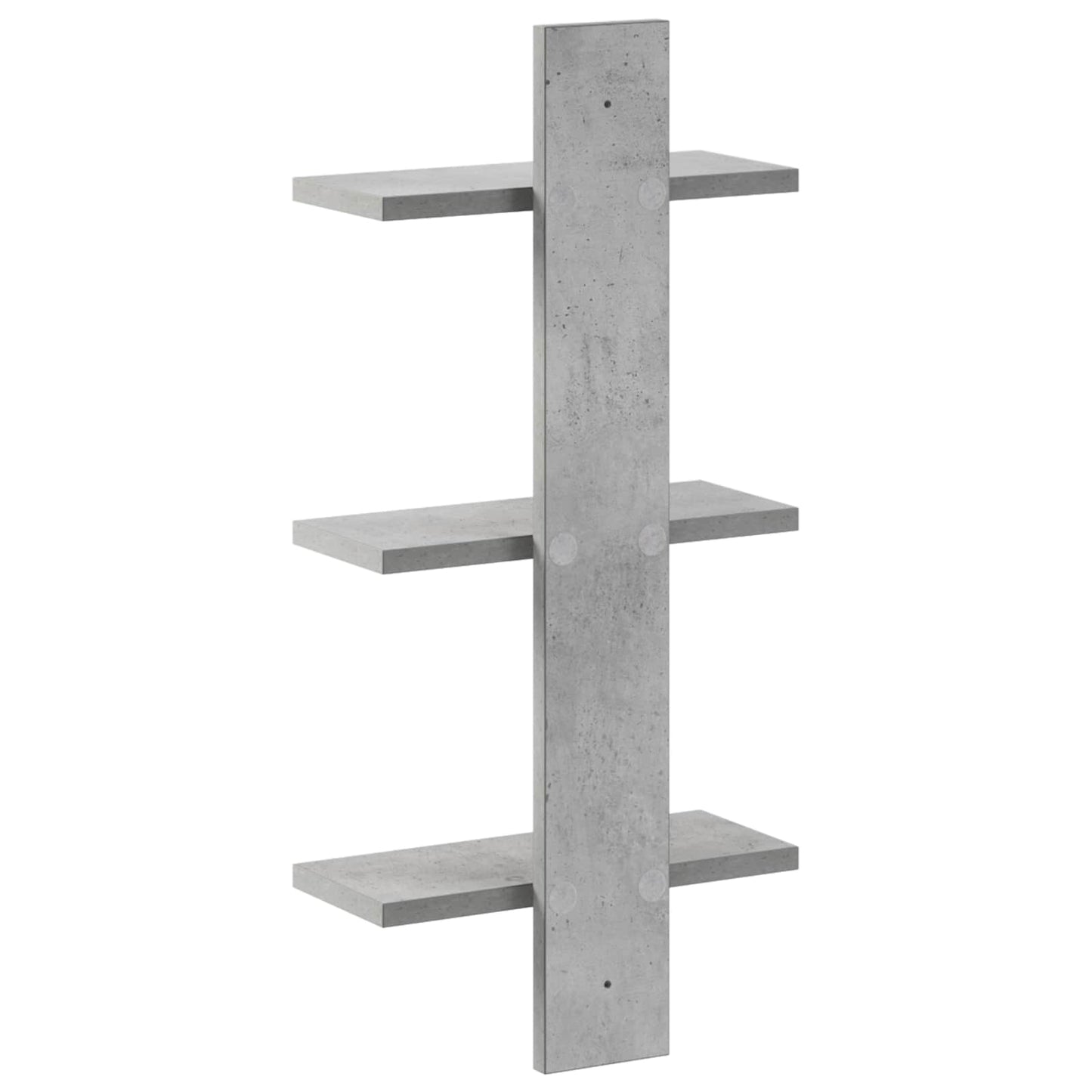 Væghylde Betongrå 30 x 13,5 x 64,5 cm Konstrueret træ