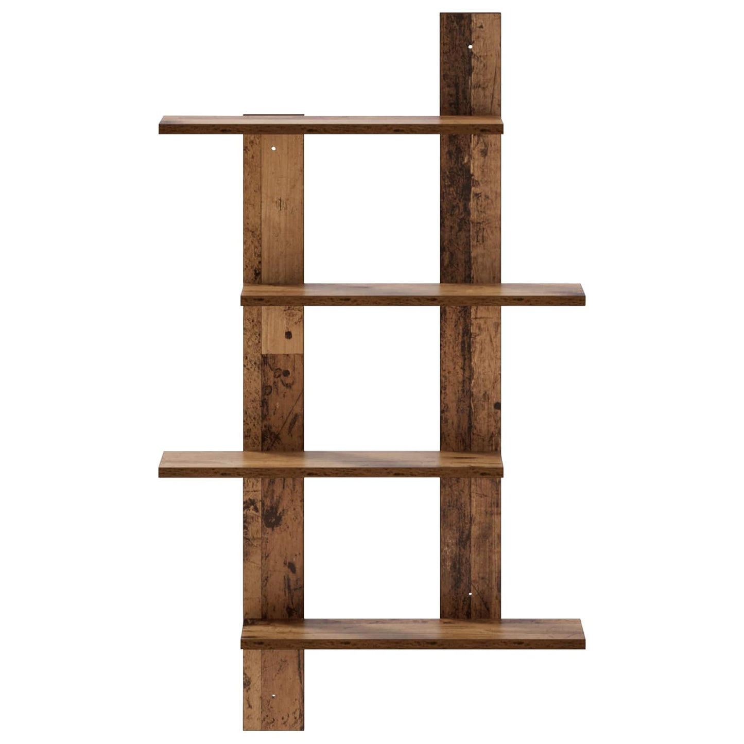 Væghylde Egetræ 61 x 13,5 x 105 cm Konstrueret træ