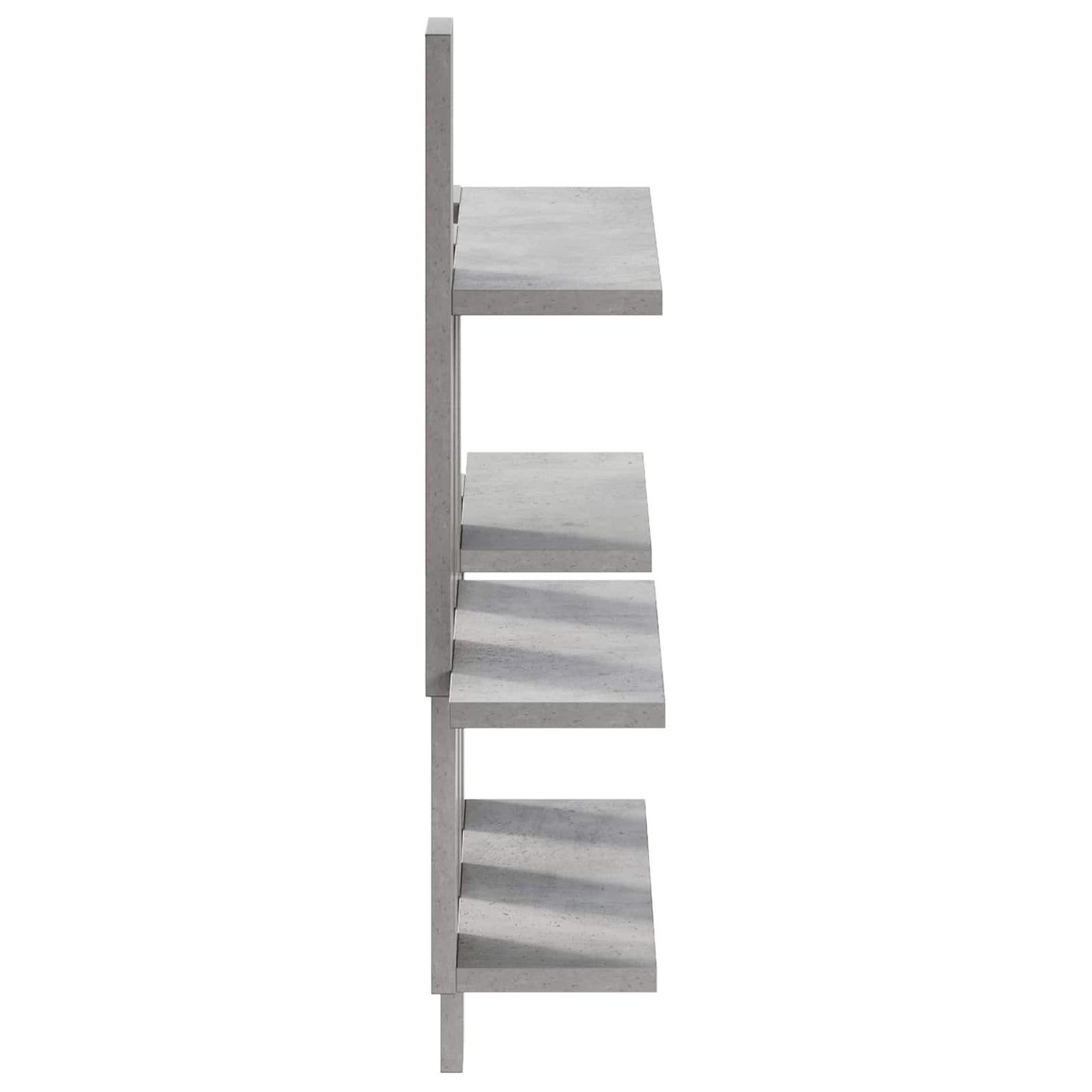 Væghylde Betongrå 85 x 13,5 x 73,5 cm Konstrueret træ