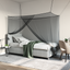 Myggenet til seng 156 mesh Sort 220 x 120 x 150 cm Polyester