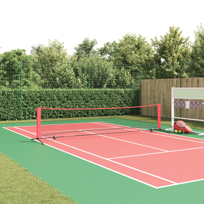 Tennis Net Sort og rød 396 x 92 x 87 cm Polyester