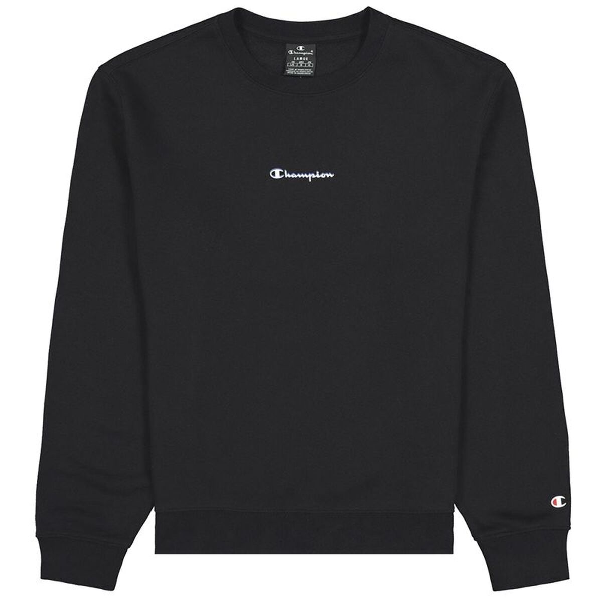 Sweaters uden Hætte til Mænd Champion Basket Graphic M Sort billede