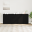 Sideboard 3 pcs Sort eg 180 x 30 x 70 cm Konstrueret træ