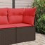 | Havemøbelsofa | med pude Brun 62 x 62 x 69 cm polyrattan