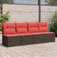 | Havemøbelsofa | med pude Brun 227 x 62 x 69 cm polyrattan