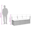 | Havemøbelsofa | med pude Brun 172 x 62 x 69 cm Poly rattan