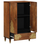 Highboard Brun 60 x 33 x 100 cm Massivt mangotræ