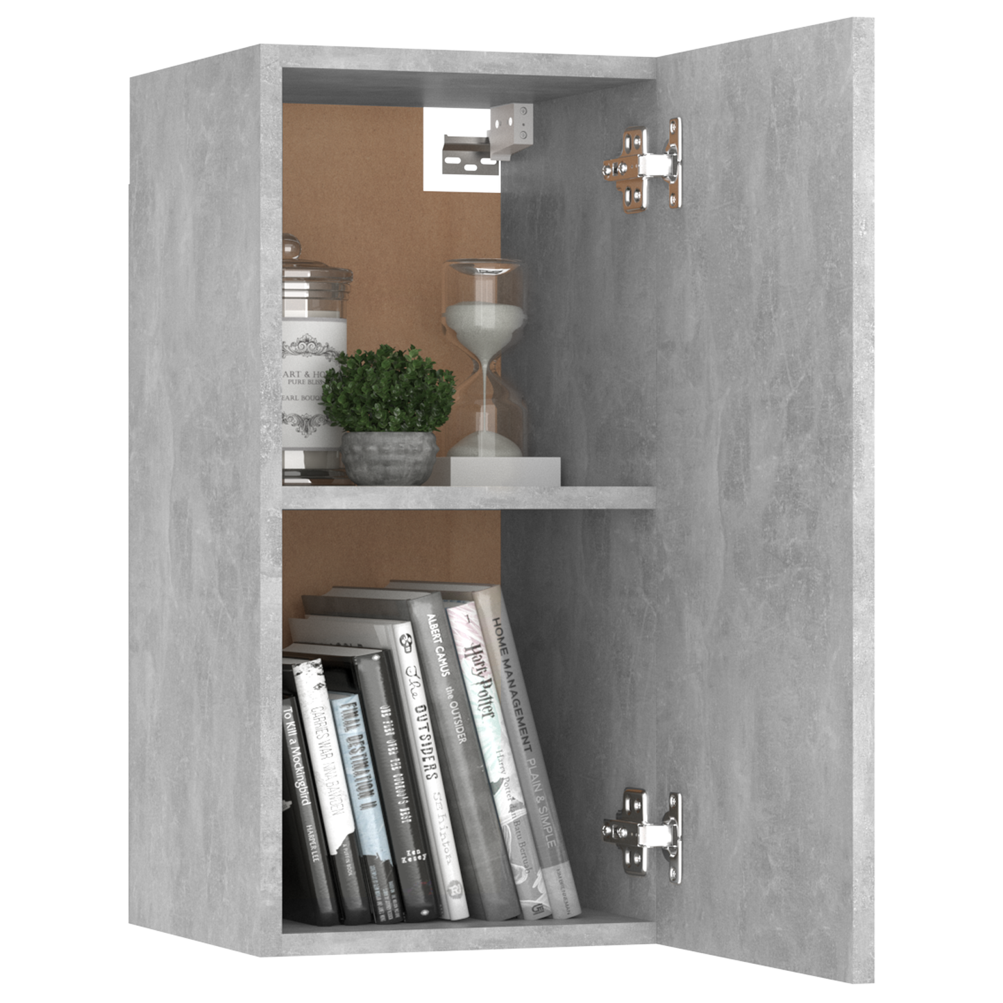 | Væghængt TV Skab | Vægmonteret 2 pcs Betongrå 30.5 x 30 x 60 cm