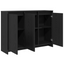 Sideboard Sort 102 x 29.5 x 75 cm Konstrueret træ