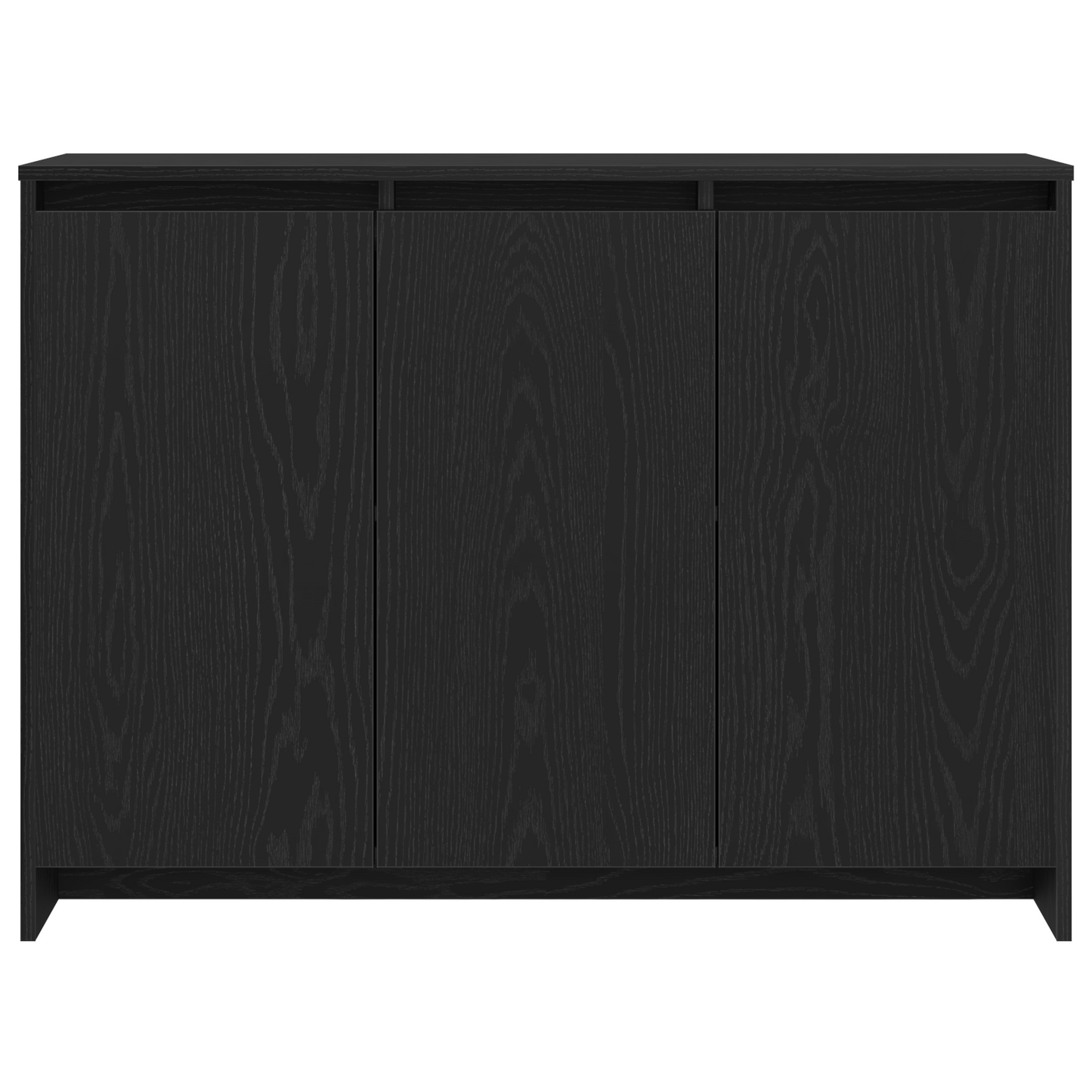 Sideboard Sort 102 x 29.5 x 75 cm Konstrueret træ