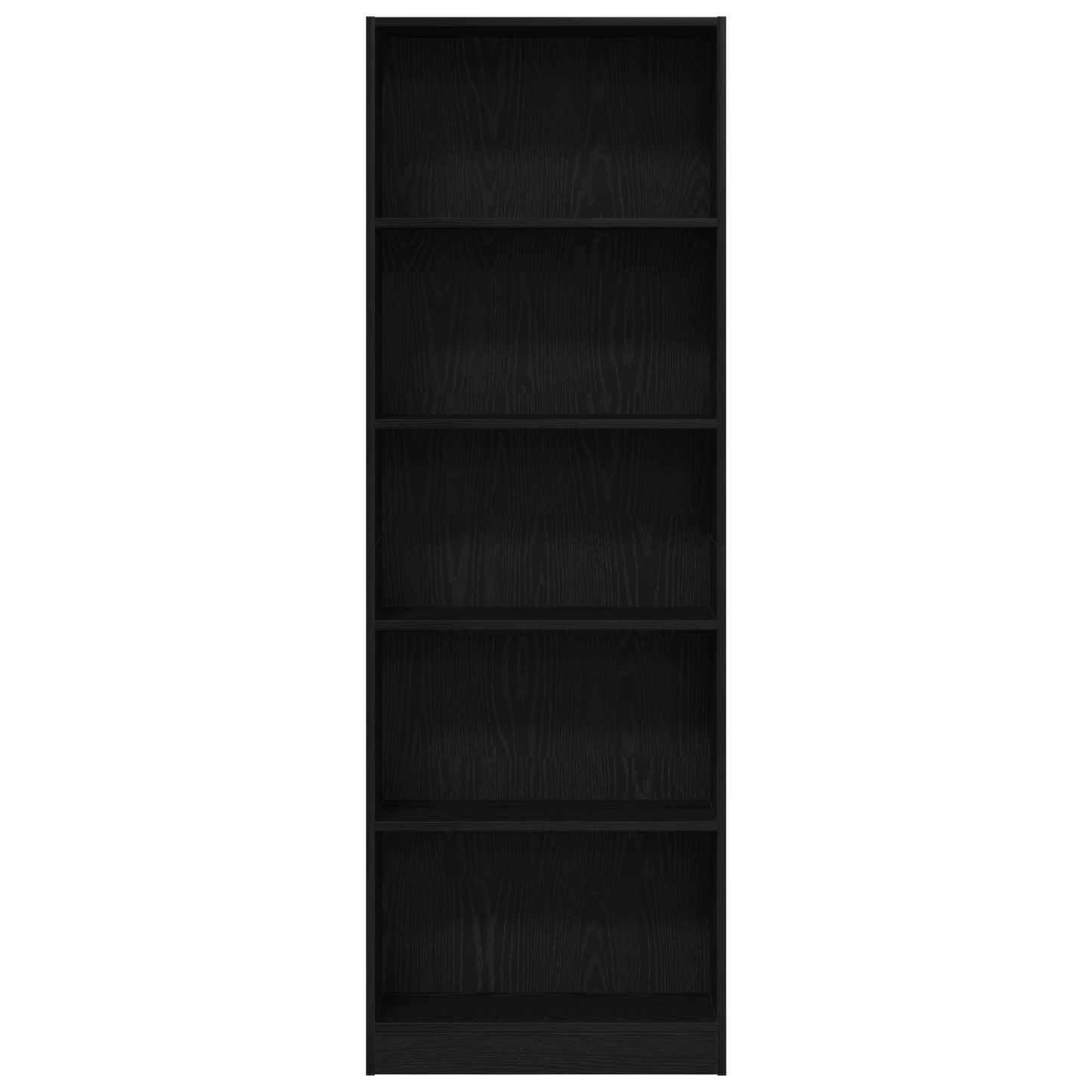 Bogreol Sort eg 60 x 24 x 176 cm Konstrueret træ