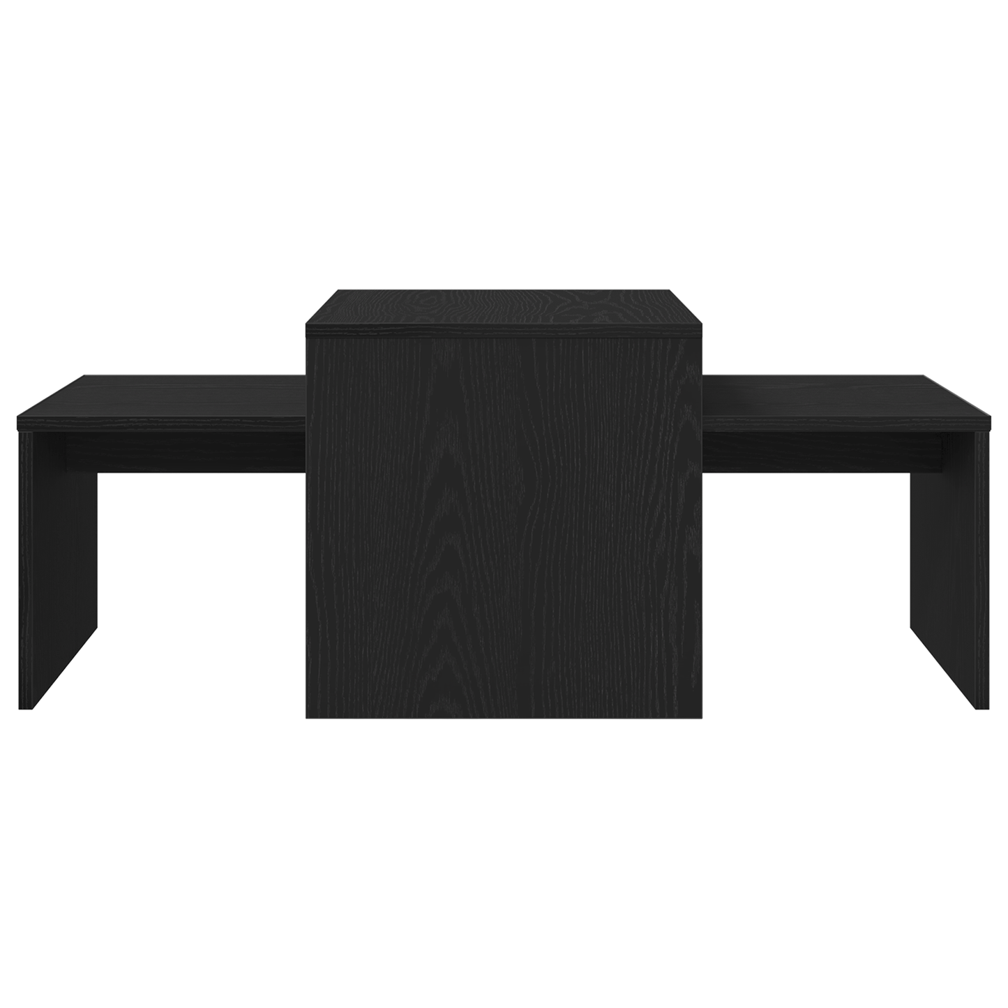 Indskudsborde Sort eg 100 x 48 x 40 cm Konstrueret træ