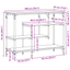 Konsolbord Sort eg 100 x 35 x 75 cm Laminat træ og metal